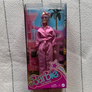 NWT Barbie The Movie Doll in Pink Jumpsuit Outfit